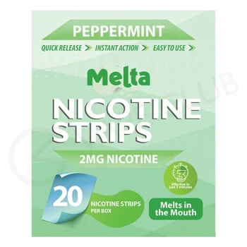 Peppermint Melta Nicotine Strips | 20 Strips/Pack